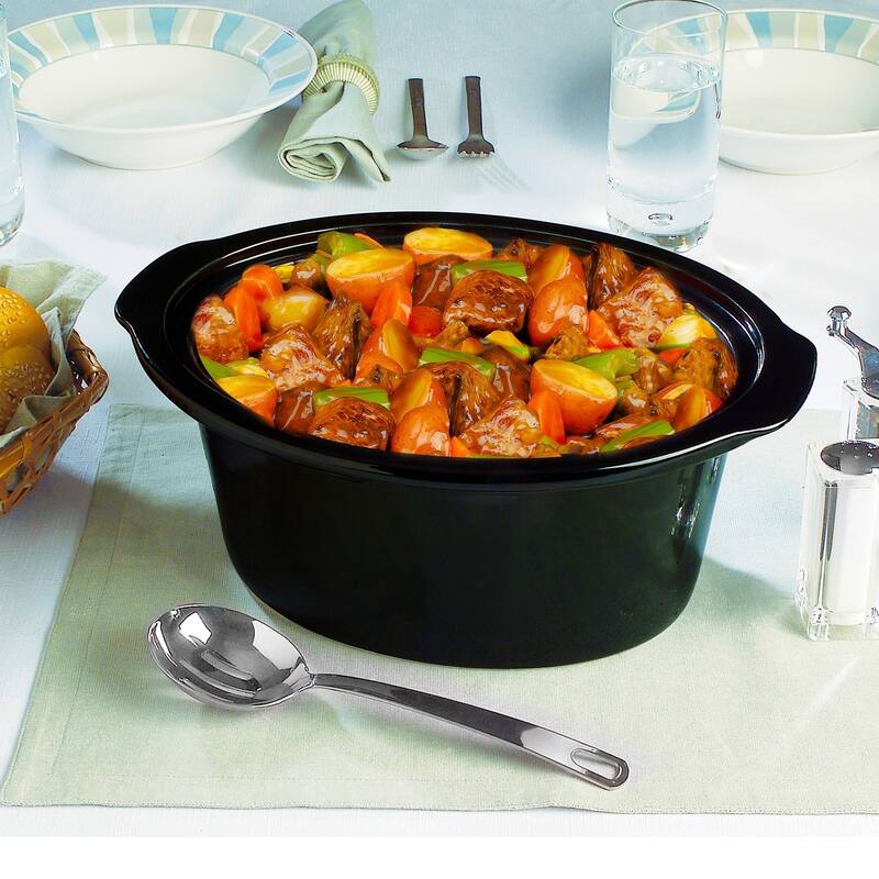 Round Triple 1.5 Qt Slow Cooker Server in Copper with 3 Ceramic Pots