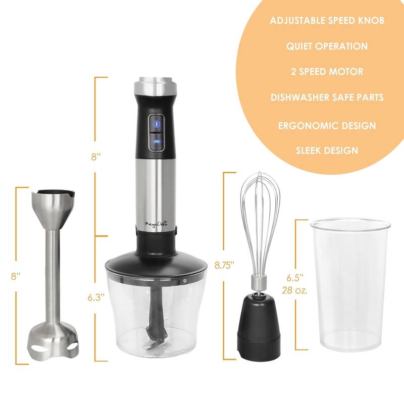 MegaChef 4 in 1 Multipurpose Immersion Hand Blender
