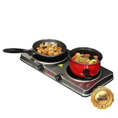 MegaChef Portable Dual Vitro-Ceramic Infrared Cooktop