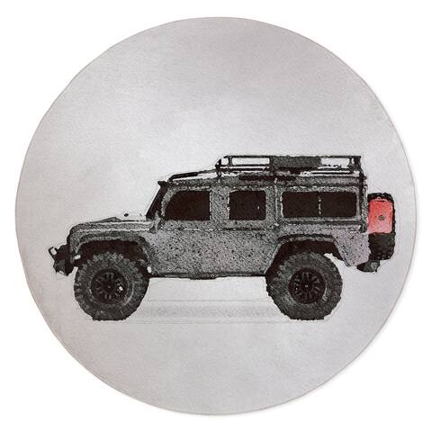 MAX LAND ROVER Area Rug by Kavka Designs