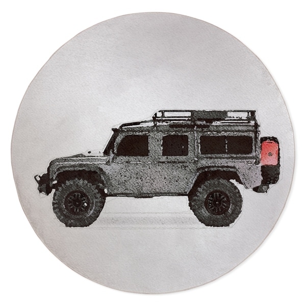 MAX LAND ROVER Area Rug By Kavka Designs