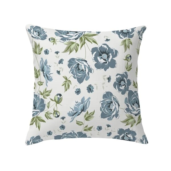 COLETTE BLUE FLOWER Decorative Pillow By Kavka Designs - Bed Bath ...