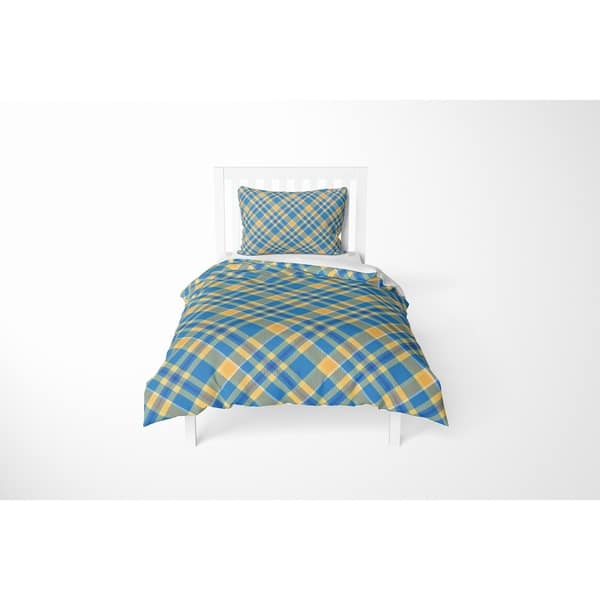 blue and gold queen comforter set
