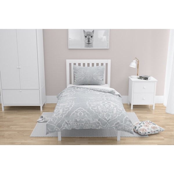 girls gray comforter