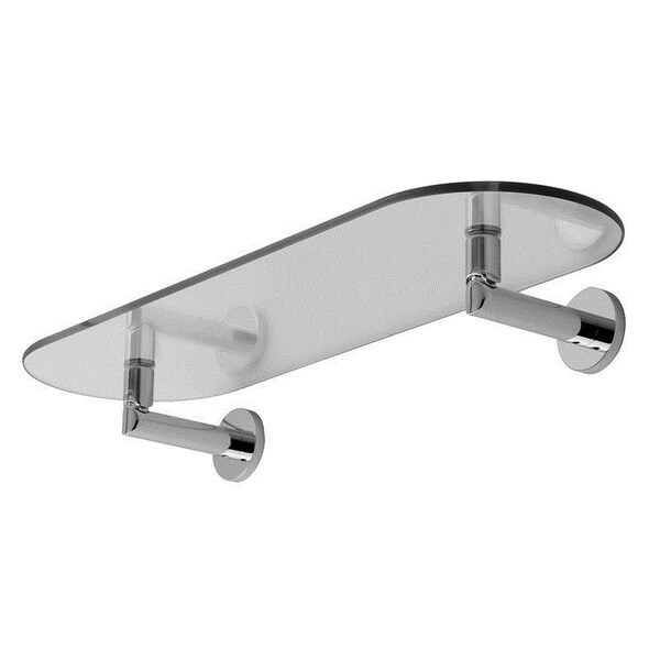 Ginger Sine 18-In Tempered Glass Shelf