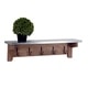 preview thumbnail 3 of 3, Carbon Loft Blitz Wood with Zinc Top 40-inch Hook Shelf