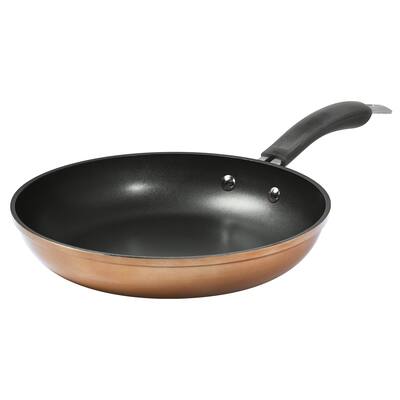 Epicurious 10" Open Fry Pan Non-stick Hard Anodized Aluminum Copper - Bronze