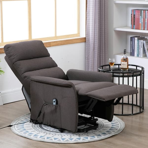 Shop Homcom Power Lift Assist Recliner Chair For Elderly With