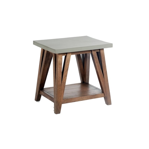 concrete top end table