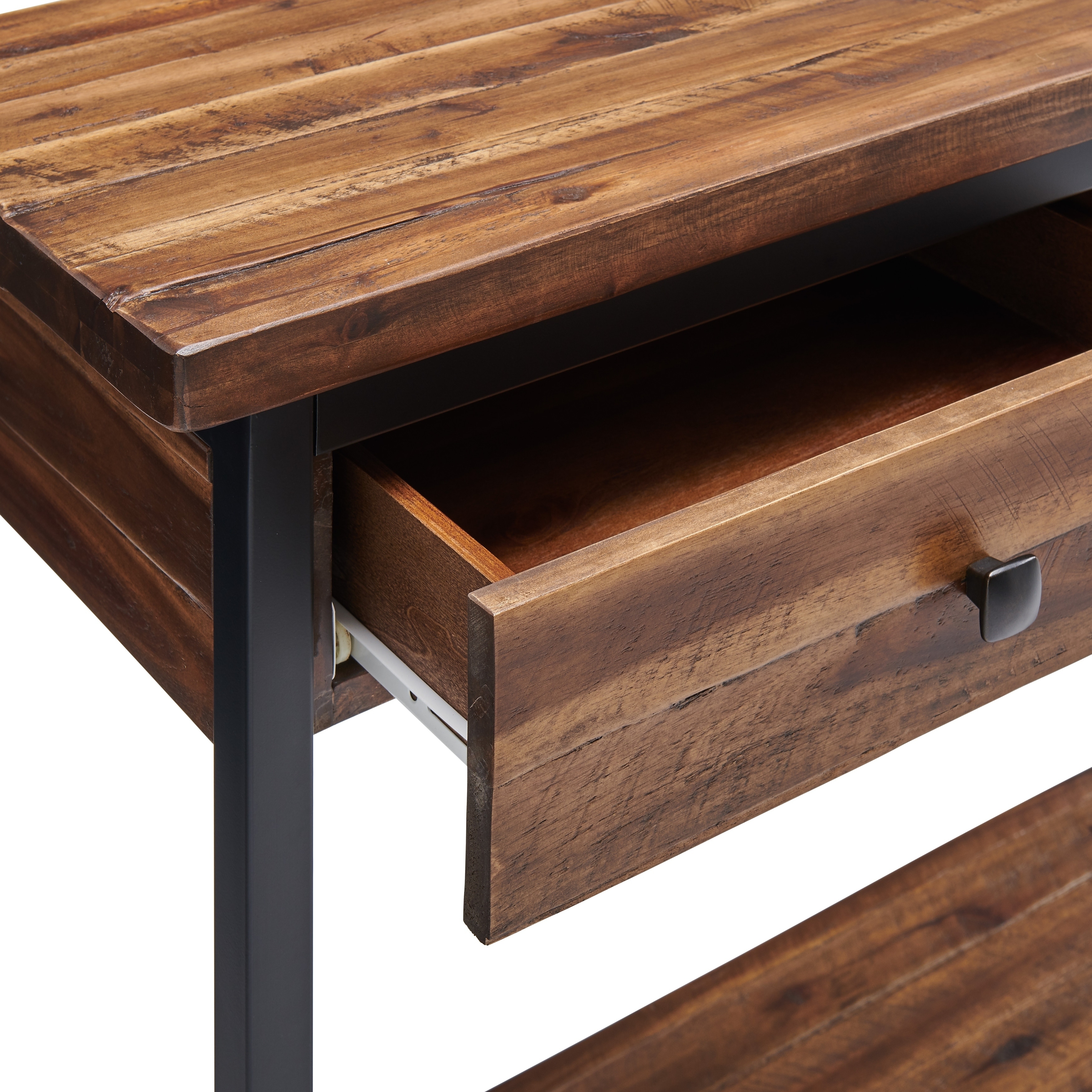 Carbon Loft Ciaravino 43 Inch Rustic Wood Console Table W 2 Drawers And 1 Shelf On Sale Overstock 29871416