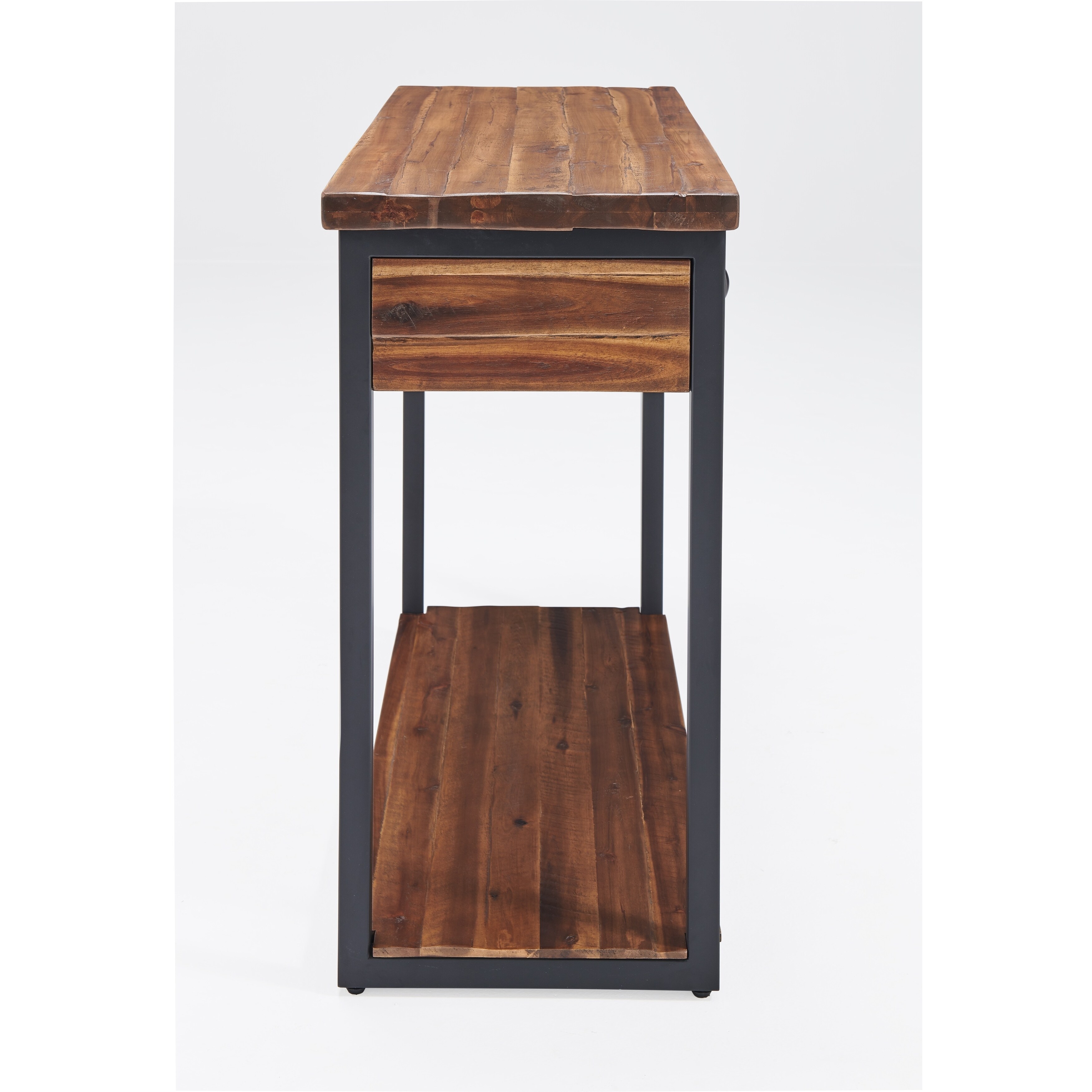 Carbon Loft Ciaravino 43 Inch Rustic Wood Console Table W 2 Drawers And 1 Shelf On Sale Overstock 29871416