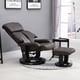 Thumbnail 11, PU Leather Massage Swivel Recliner Chair and Ottoman. Changes active main hero.
