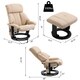 Thumbnail 23, PU Leather Massage Swivel Recliner Chair and Ottoman. Changes active main hero.