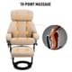 Thumbnail 20, PU Leather Massage Swivel Recliner Chair and Ottoman. Changes active main hero.