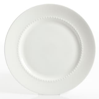 Gracious Dining 16pc Bone China Double Bowl Dinnerware Set in White