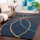 preview thumbnail 32 of 97, Chamba Handmade Transitional Wool Area Rug 10' x 14' - Navy - Runner/Rectangle