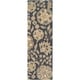 preview thumbnail 44 of 75, Lily Hand-tufted Transitional Floral Pattern Wool Area Rug 2'6" x 8' Runner - Charcoal - Runner/Rectangle