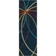 preview thumbnail 80 of 97, Chamba Handmade Transitional Wool Area Rug 2'6" x 8' Runner - Navy - Runner/Rectangle