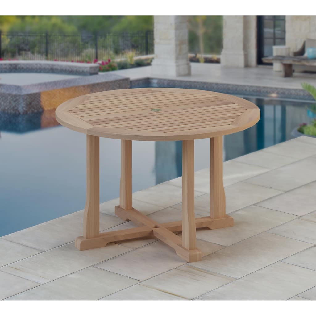 Teakwood 48" Round Table