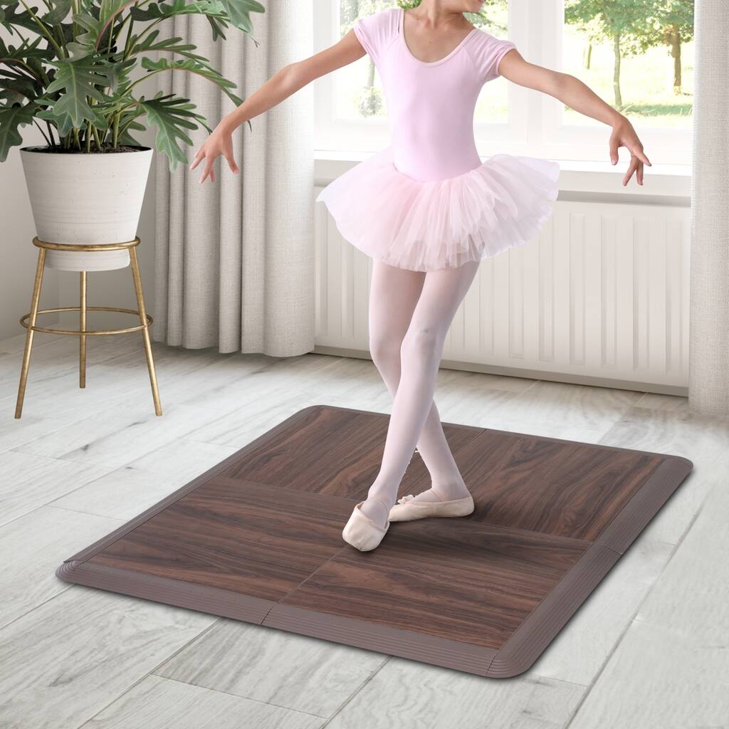 Soozier Portable Dance Floor Tiles, Tap Ballet Trade Show Flooring