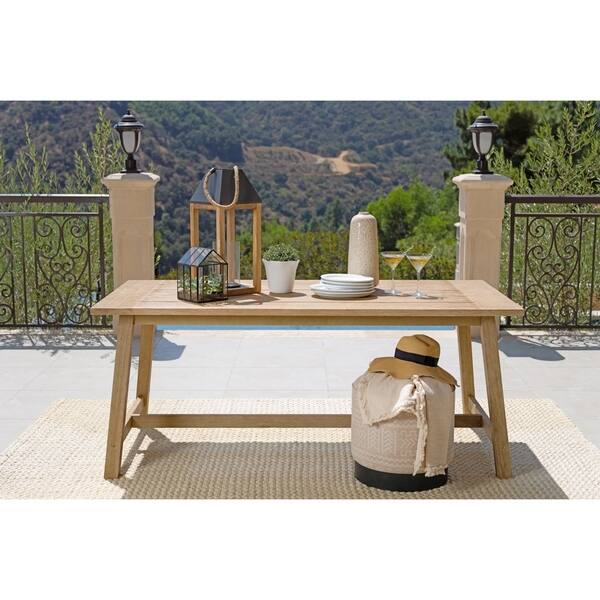 Oarcha Eucalyptus Wood Rectangular Outdoor Dining Table by Havenside