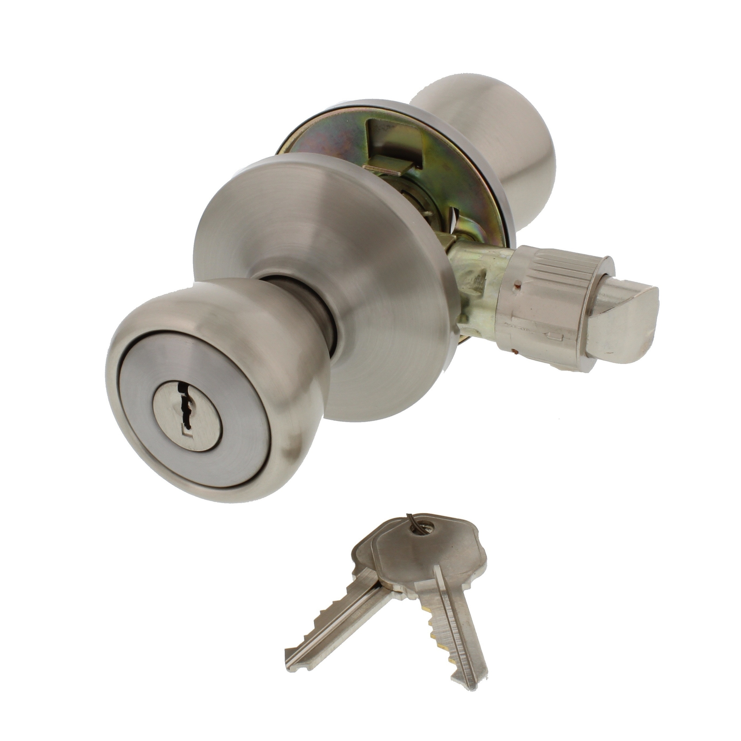 Ultra Security 84261 Mobile Home Tulip Knob Door Lock Entry Set