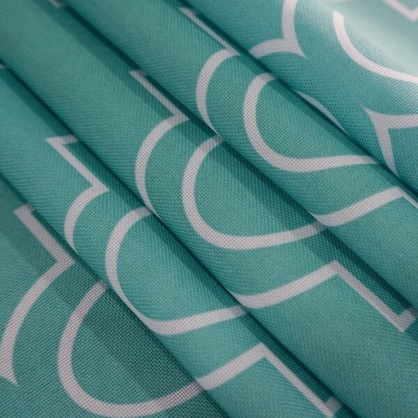Rectangle Polyester Fabric Tablecloth Stain Proof 52" x 70" Teal