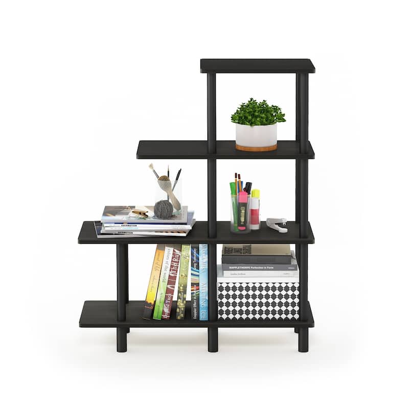 Furinno Turn-N-Tube 4-Tier Cube Ladder Shelf