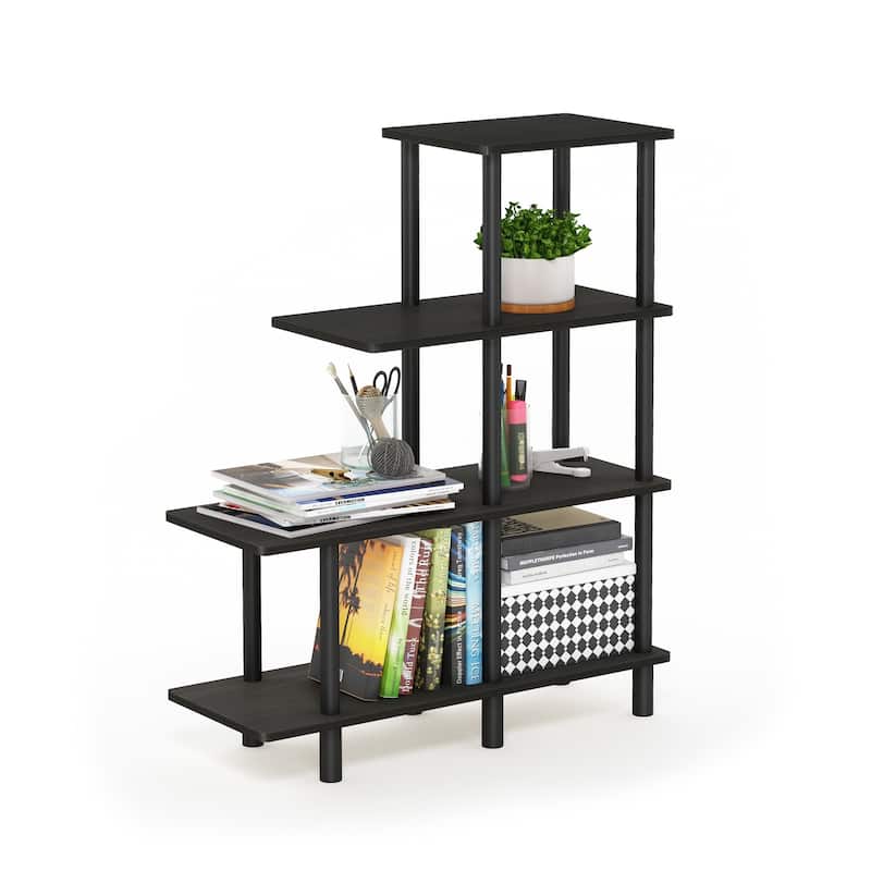 Furinno Turn-N-Tube 4-Tier Cube Ladder Shelf
