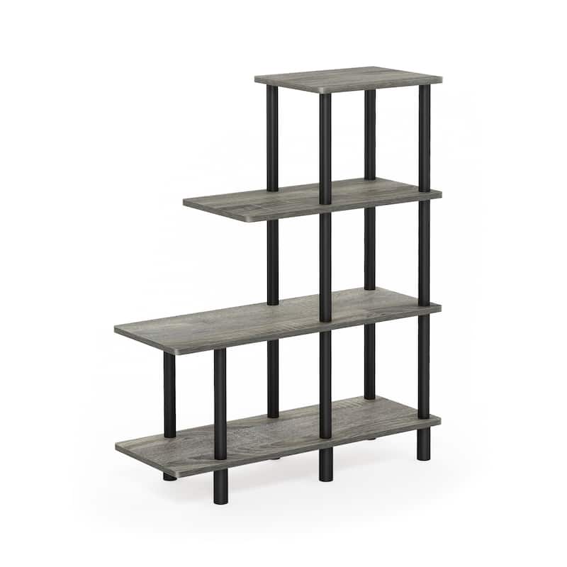 Furinno Turn-N-Tube 4-Tier Cube Ladder Shelf