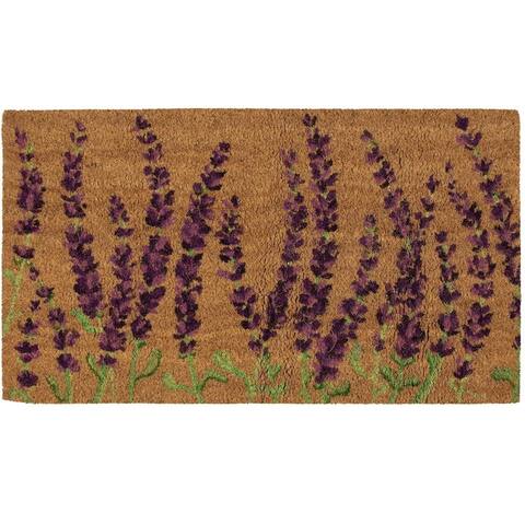 Natural Coir Door Mat - All Season Indoor Outdoor Welcome Doormat, Easy Clean