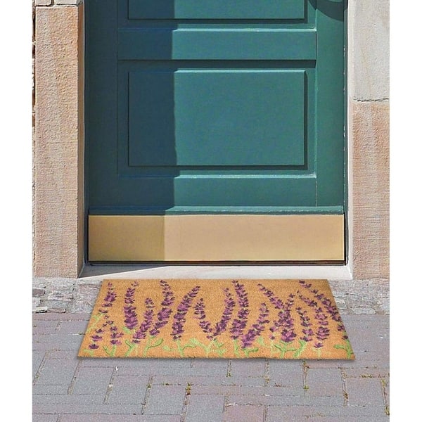 Welcome Coir Door Mat - Natural