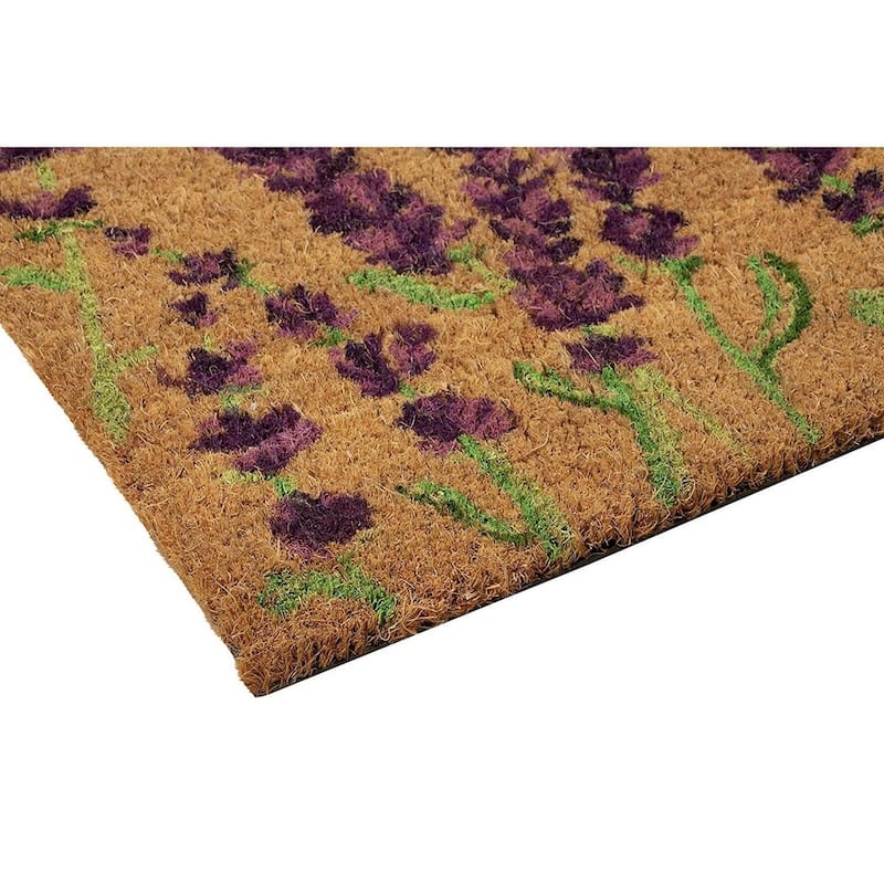 Natural Coir Door Mat - All Season Indoor Outdoor Welcome Doormat, Easy Clean
