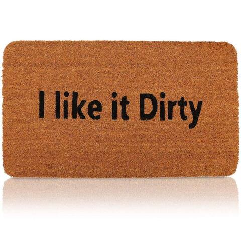 Juvale I Like it Dirty Funny Outdoor Doormat