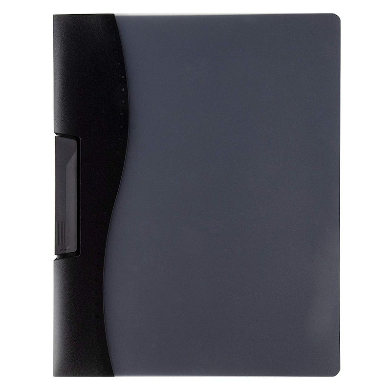 Stockroom Plus 10 Pack Clear Report Covers with Sliding Bar and Clip for Presentation, 9 x 11"