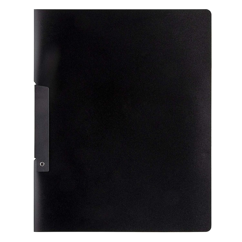 Stockroom Plus 10 Pack Clear Report Covers with Sliding Bar and Clip for Presentation, 9 x 11"