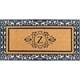 preview thumbnail 153 of 156, Paisley Coir and Rubber Floral Bordered Doormat (30 x 60 in.) Monogrammed Z