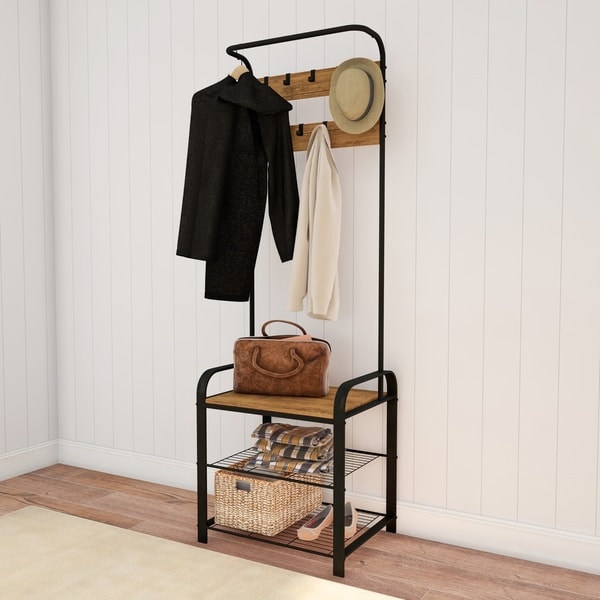 entrance coat rack