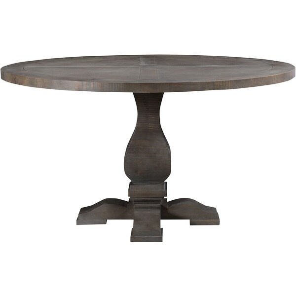 Shop Cambridge Willoughby 54" Round Mango Wood Pedestal Dining Table