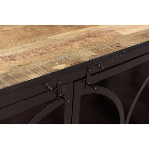 Shop Cambridge Harlington 79 Bronzed Metal 4 Door Cabinet With