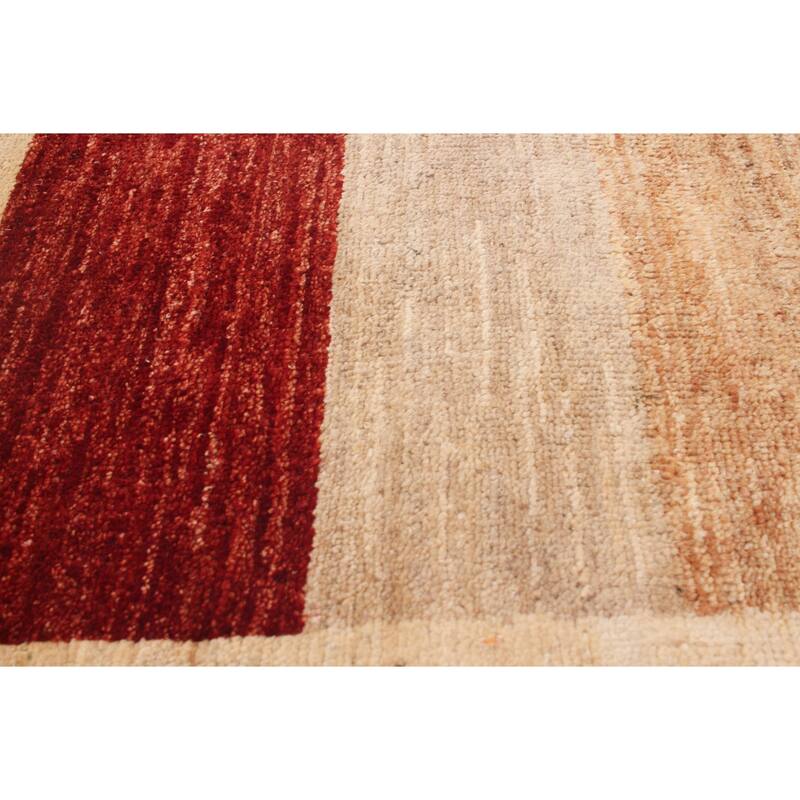 Hand-knotted Peshawar Ziegler Beige Wool Rug - 5'0" x 5'1" Square/5'0 x 5'1