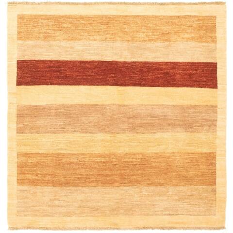 Hand-knotted Peshawar Ziegler Beige Wool Rug