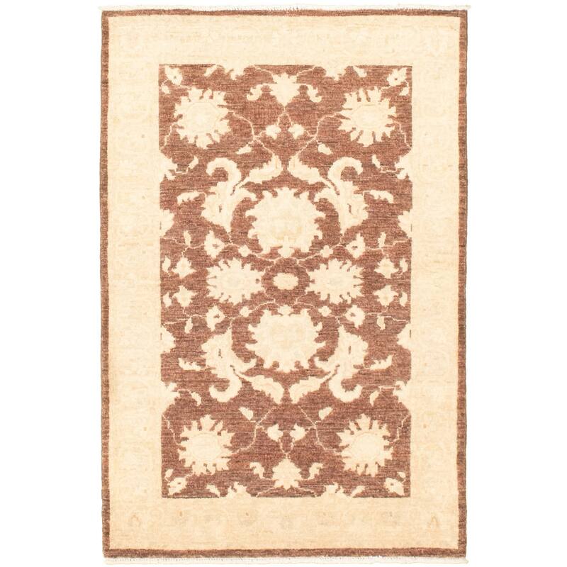 Hand-knotted Chobi Finest Brown Wool Rug - 2'10 x 4'8/2'10" x 4'8"