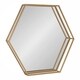 preview thumbnail 4 of 11, Kate and Laurel Felicia Hexagon Mirror - 30x2.5x26 Gold