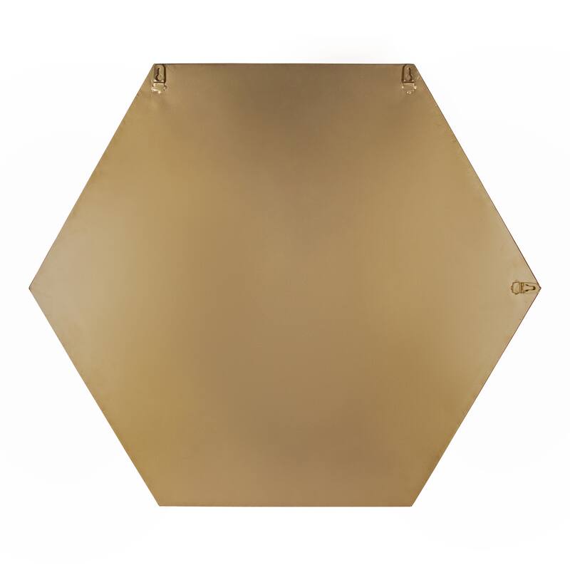 Kate and Laurel Felicia Hexagon Mirror - 30x2.5x26