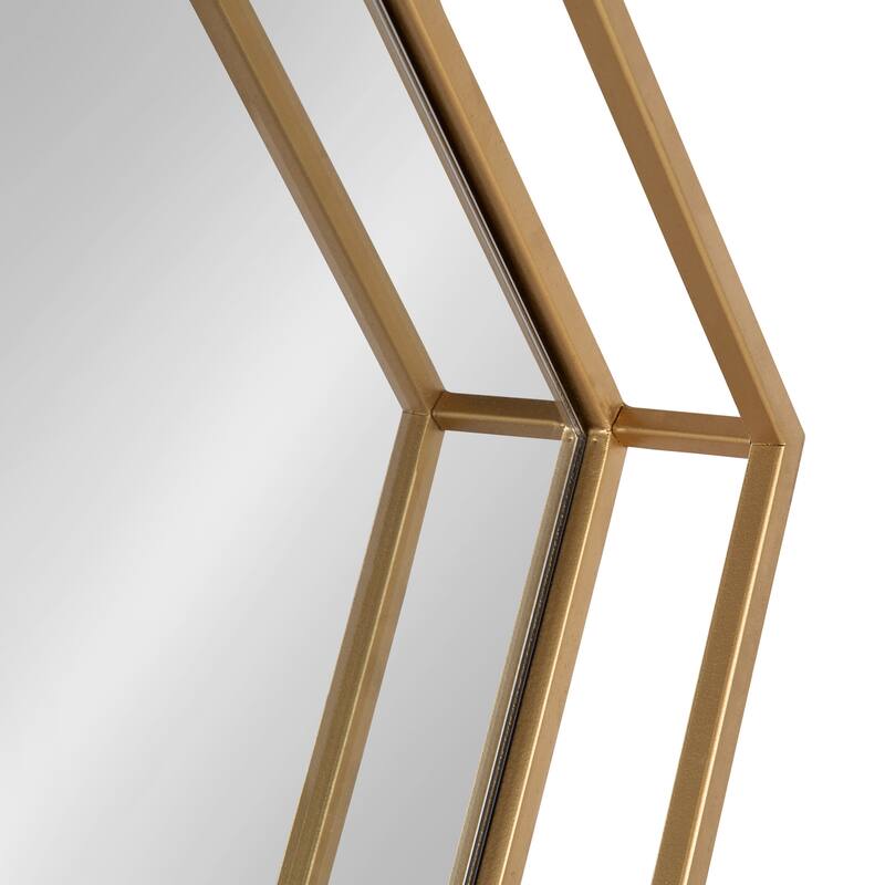 Kate and Laurel Felicia Hexagon Mirror - 30x2.5x26