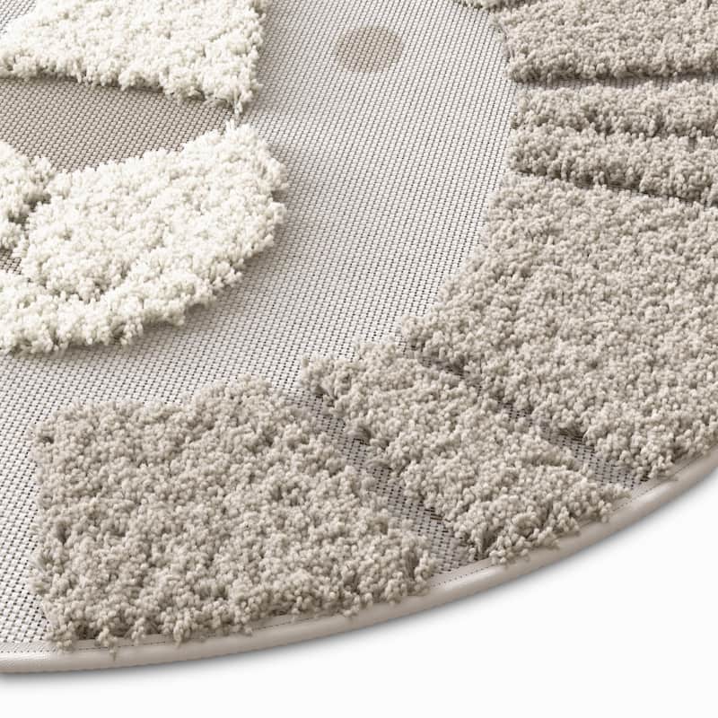Mod-Tod Animal Round Shag Kids Rug