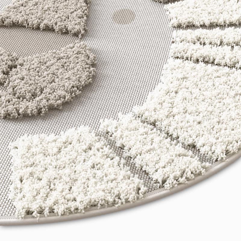Mod-Tod Animal Round Shag Kids Rug