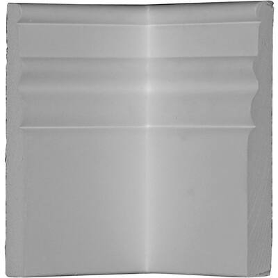 5 7/8"H x 4"P Federal Baseboard Moulding Inside Corner - 1-Pack