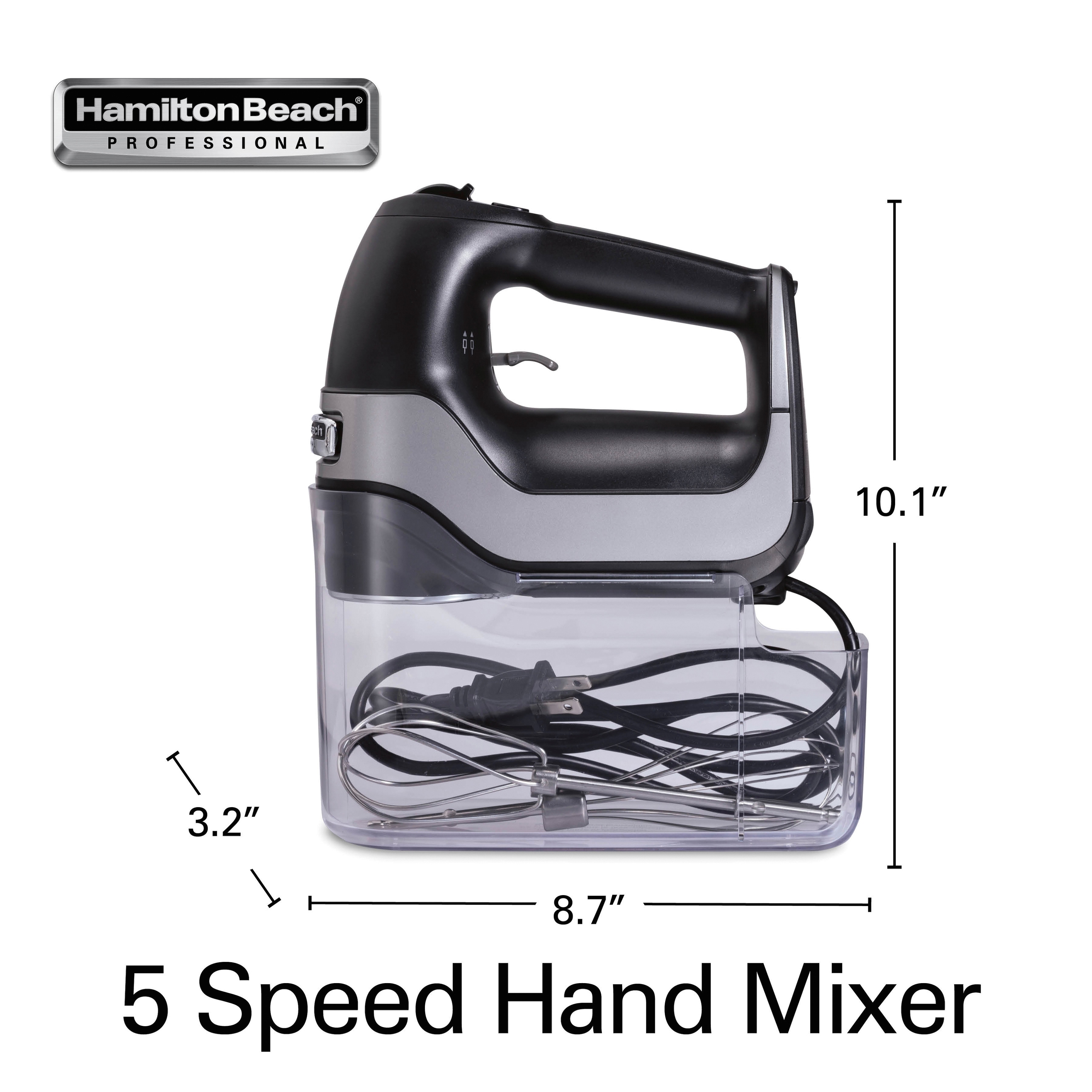 Hamilton Beach Professional 5 Speed Hand Mixer - White